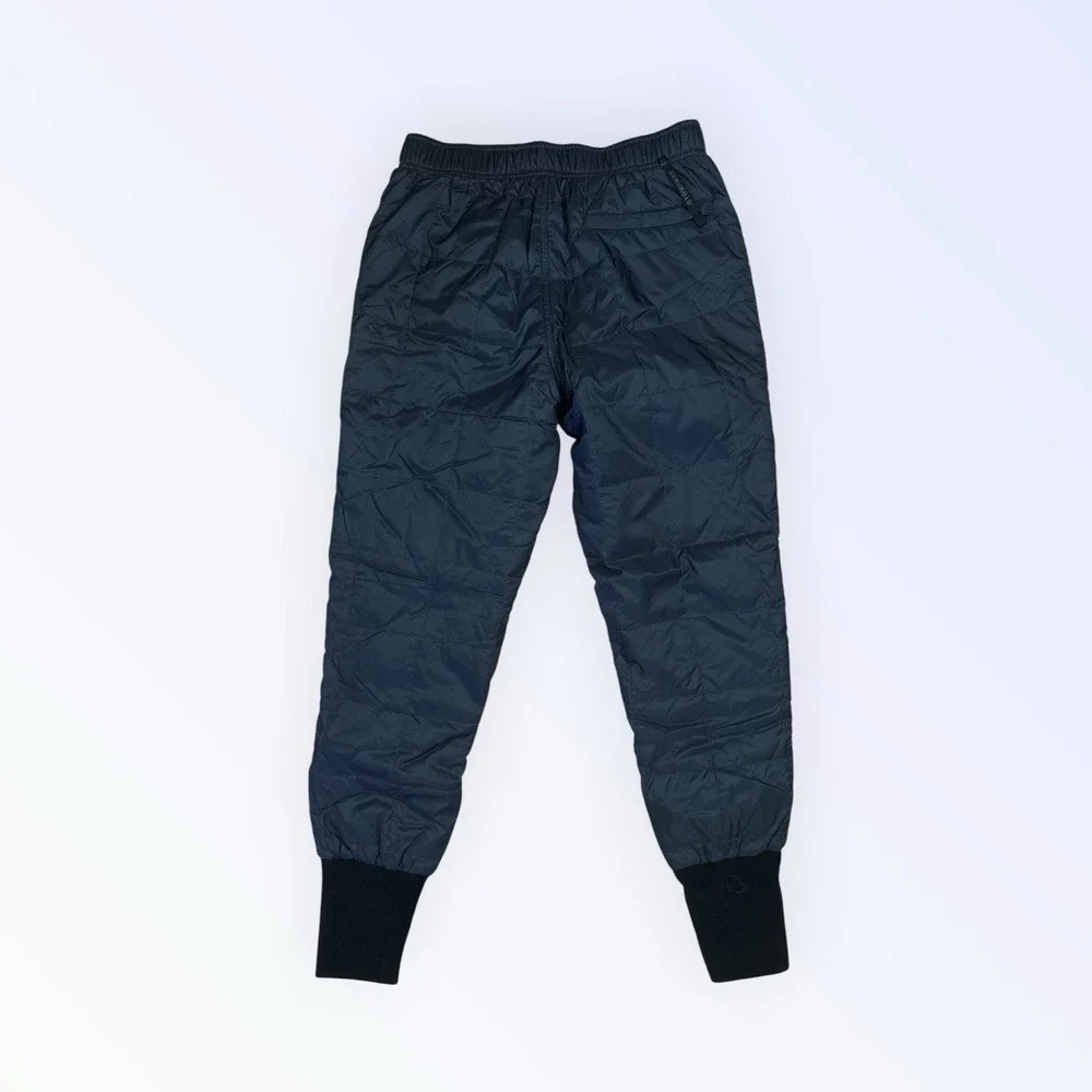 LL Bean Pants Mens MEDIUM BLACK Insulated Quilted Primaloft Stow Hiking Outdoors